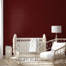 Papel de Parede - Xadrez Vermelho Escuro e Verde