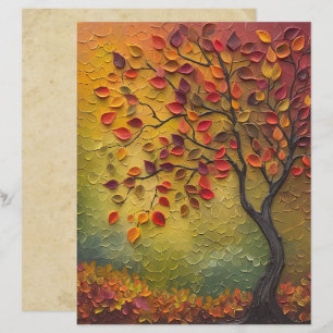 Papel De Pasta De Árvore De Pintura 3D