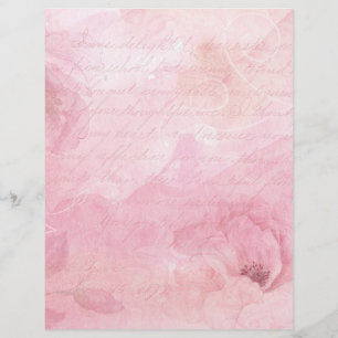 Papel De Pasta De Papel Floral