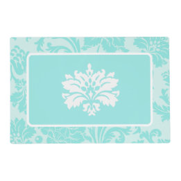 Papel de placemat com estampa damasco vintage verd