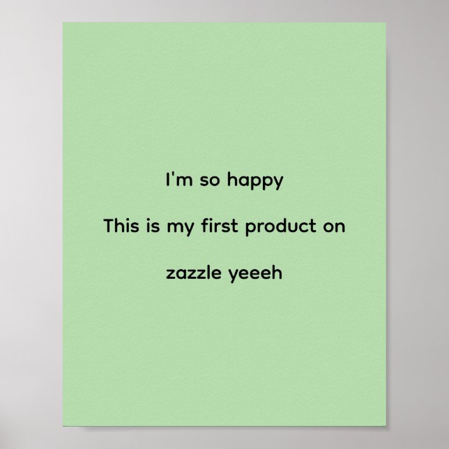 Papel de Poster feliz (Frente)
