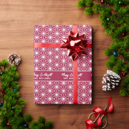 Papel De Presente の 麻 葉 | Saco de presentes do padrão Kimono japonês