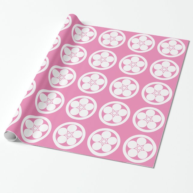 PAPEL DE PRESENTE 丸に梅鉢 (Desenrolado)