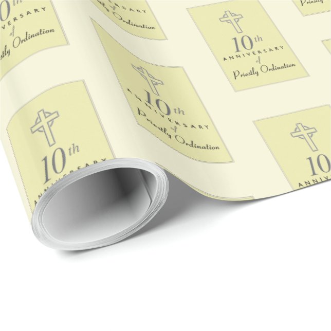 Papel De Presente 10.º aniversário do Padre Emboscada Cruz (Ponta do rolo)