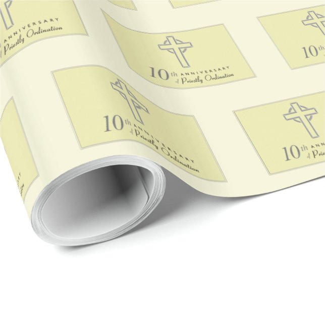 Papel De Presente 10.º aniversário do Padre Emboscada Cruz (Ponta do rolo)