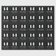 14 Birthday - Art Deco Inspirou "14", Nome