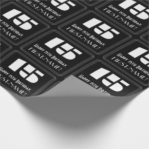 Papel De Presente 15 Aniversário: Art Deco inspirou "15" e nome