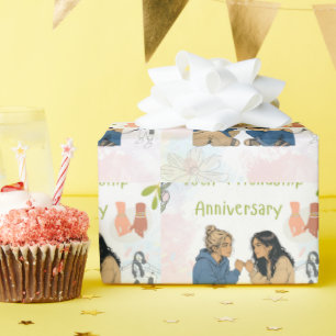 Papel De Presente 15 Anos de Amizade & Contando Melhores Amigos