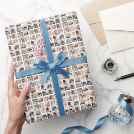 Papel De Presente 16 Colagem de Fotos Personalizada