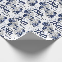 Papel De Presente 18º Balões de Marinho de Aniversário