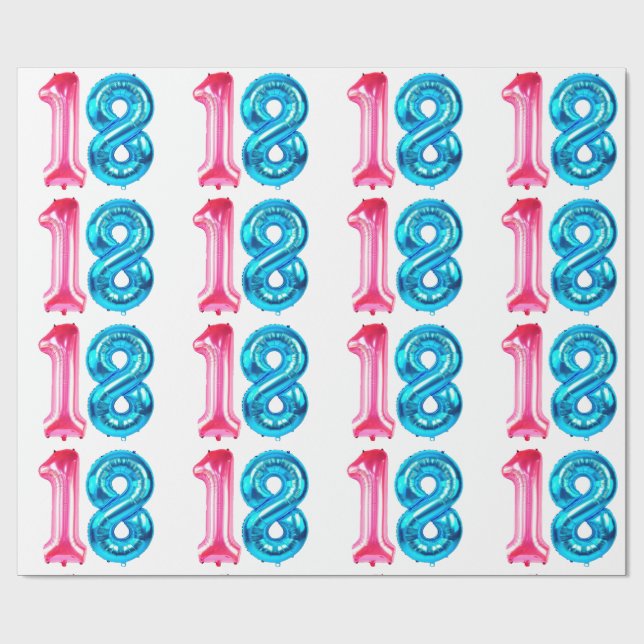 Papel De Presente 18 Papel de enrolamento dos balões (Aberto)