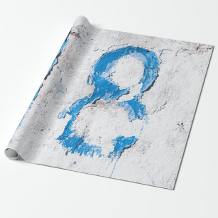 Papel De Presente 18 texto na parede