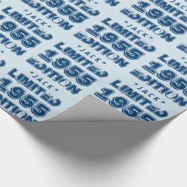 Papel De Presente 1955 ou Any Year Birthday Limited Edition 60th V4Z