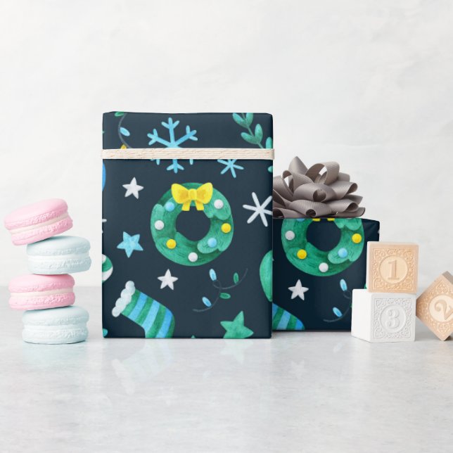 Papel De Presente #19 Papel De Embalagem Náutica Em Haven "Grande Ta (Chá de bebê)