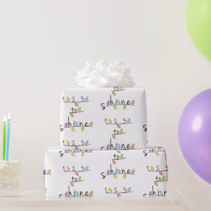 Papel De Presente 1, 2, 3... Bebê brilhante