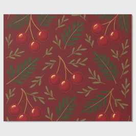 Papel De Presente 🎄 1. Sweet Cherry Holiday Charm Collection