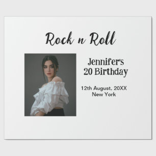 Papel De Presente 20 do Rock n roll