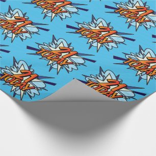 Papel De Presente 21 HOJE Diversão Retro Quadrinhos Pop Arte