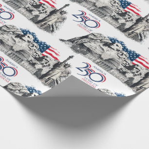 Papel De Presente 250 anos de Independência EUA Liberdade