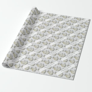 Papel De Presente 25 Aniversário do Silver Rosa