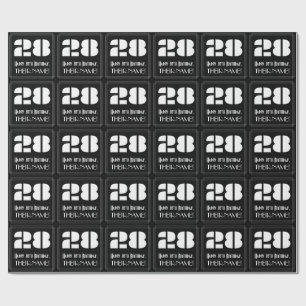 Papel De Presente 28.o aniversário: Art Deco inspirou "28" e nome