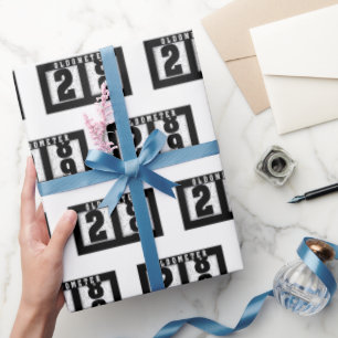 Papel De Presente 29º Aniversário Odometer