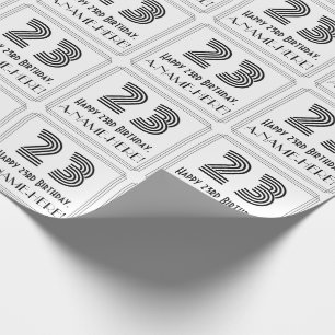 Papel De Presente 2ó Aniversário: O art deco inspirou o estilo "23