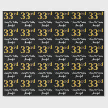 33.º aniversário: Olhar Dourado Elegante Luxurioso