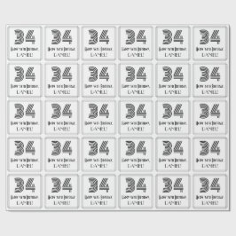 Papel De Presente 34.o aniversário: Art Deco Inspirated Style "34" +