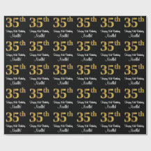 35.º aniversário: Elegante Luxurioso Faux Dourado 