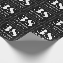 Papel De Presente 38.º aniversário - Art Deco Inspirou "38", Nome