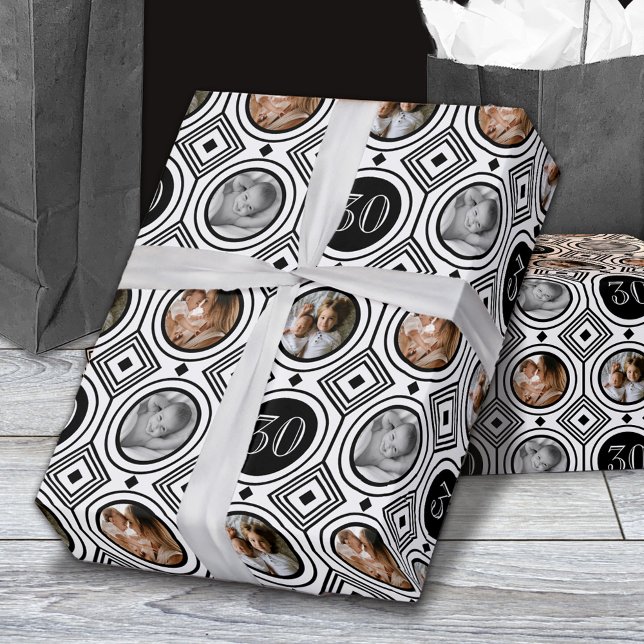 Papel De Presente 3 aniversário de 30 anos de Fotografias - Deco de  (Criador carregado)