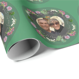 Papel De Presente 4º aniversário de Fruta e Floral +Foto