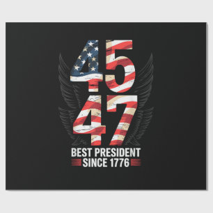 Papel De Presente 45 47 Melhor Presidente Desde 1776 Patriótico