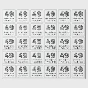 Papel De Presente 49th Aniversário: O art deco inspirou o estilo