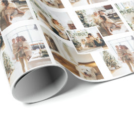 Papel De Presente 4 Colagem de Fotos Personalizada