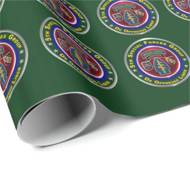 Papel De Presente 5º Grupo de Forças Especiais Aerotransportado (Ponta do rolo)