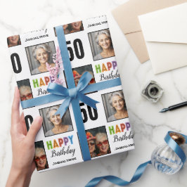 Papel De Presente 50º Aniversário Foto