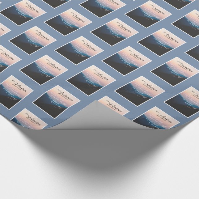 Papel De Presente 50.º Aniversário dos Parabéns de Ordenação (Ponta)