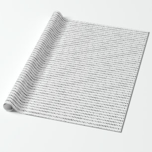 Papel De Presente 50 e Fabuloso Black and White 50th Birthday