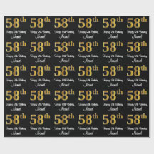 58.º aniversário: Olhar Dourado Elegante Luxurioso