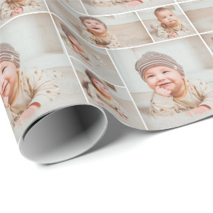 Papel De Presente 5 Colagem de Fotos Personalizadas
