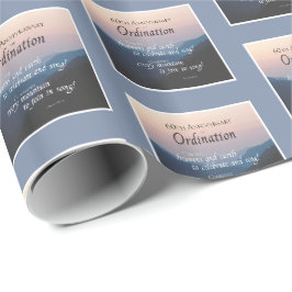 Papel De Presente 60º Aniversário de Ordenação Parabéns