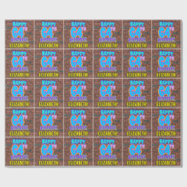 Papel De Presente 64º aniversário: Diversão, Grafite Urbano Inspirad