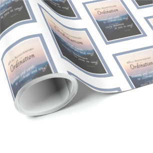 Papel De Presente 65.o aniversário da Ordenação de Parabéns