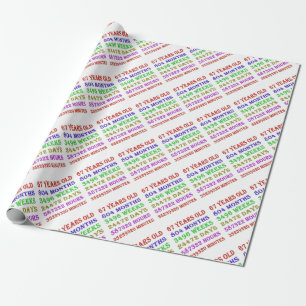 Papel De Presente 67.º aniversário