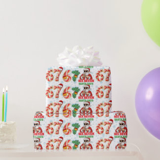 Papel De Presente 67 Meme Funny Santa Christmas Gift Wrap For Teen 