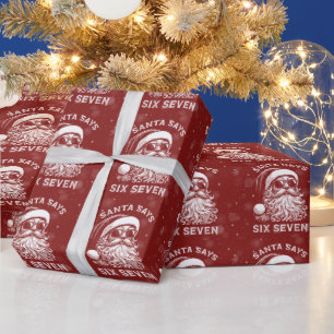 Papel De Presente 67 Meme Santa Diz Seis Sete Natal Divertido