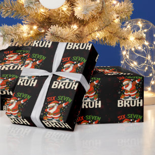 Papel De Presente 67 Meme Seis Sete Bruh Natal Divertido 6 7