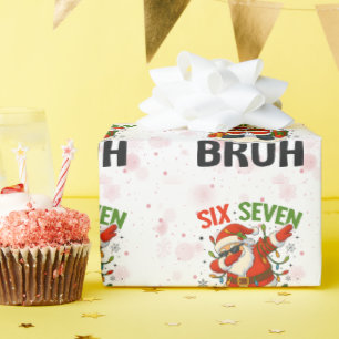 Papel De Presente 67 Meme Seis Sete Bruh Natal Divertido 6 7